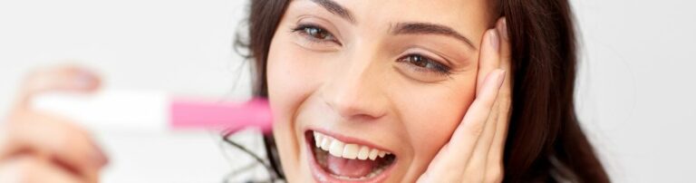 woman finding out that she is pregnant